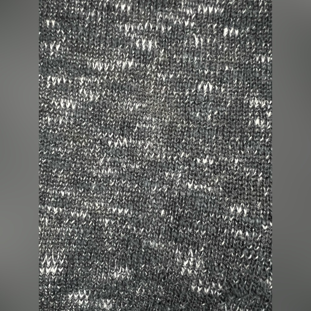 Eileen Fisher Cape Poncho XL Gray Tweed Organic Linen Cotton Knit Sleeveless Top - Picture 6 of 8